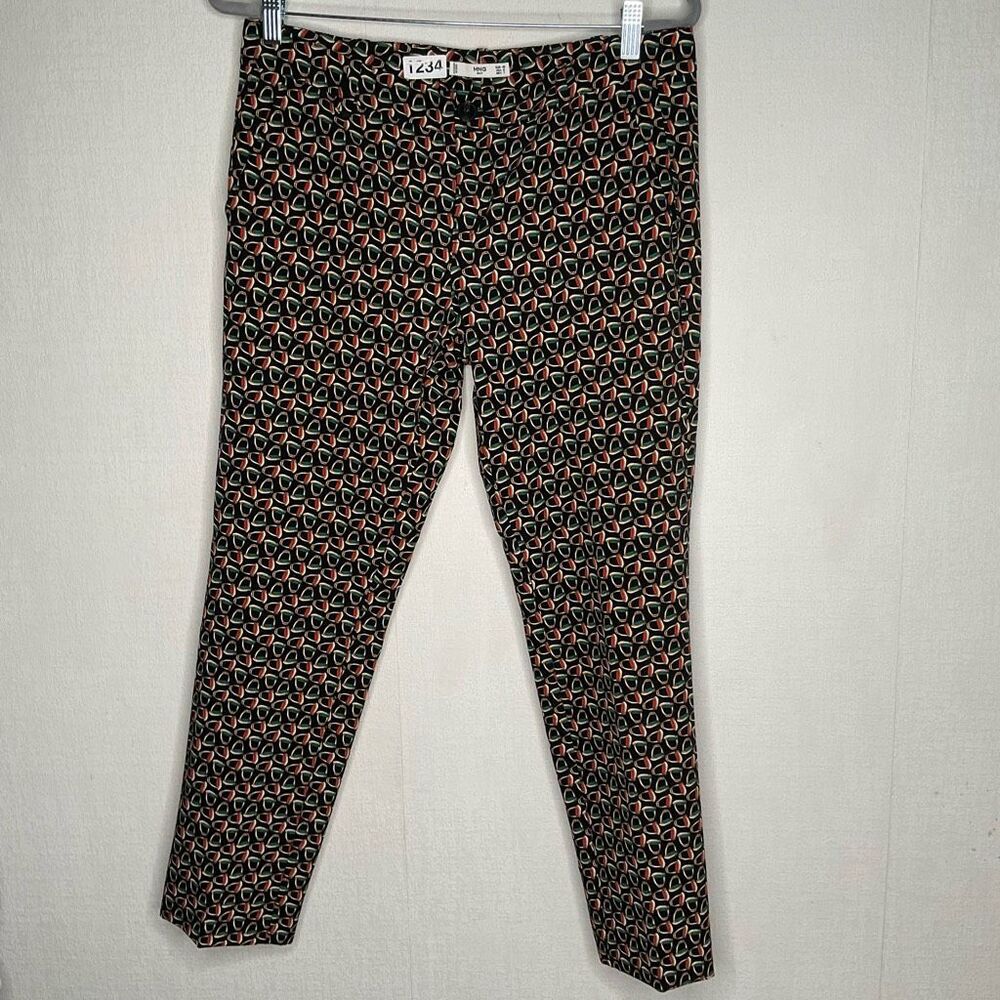 MNG Mango Black Pants Women’s size 8 Equestrian Stretch Ankle Length